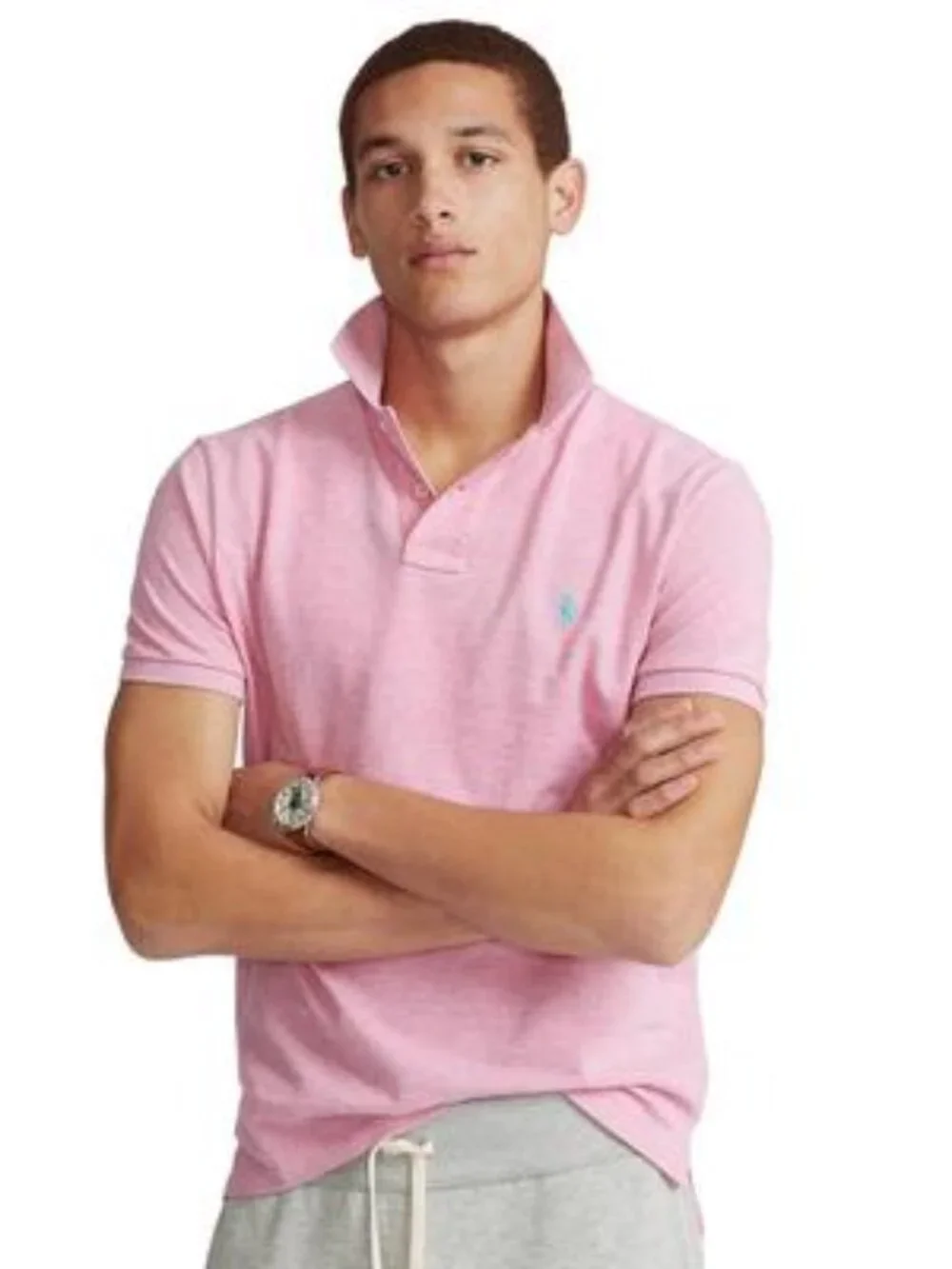 Polo Ralph Lauren Custom Slim Fit Hampton Pink Heather XXL